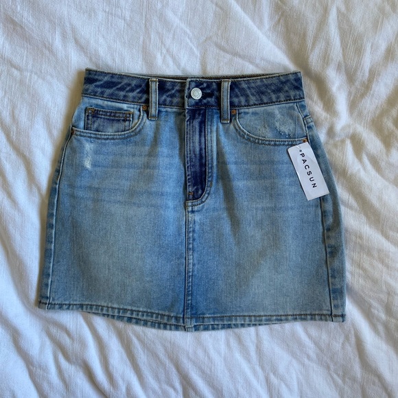 New with tags PACSUN denim skirt- 23 - Picture 1 of 4